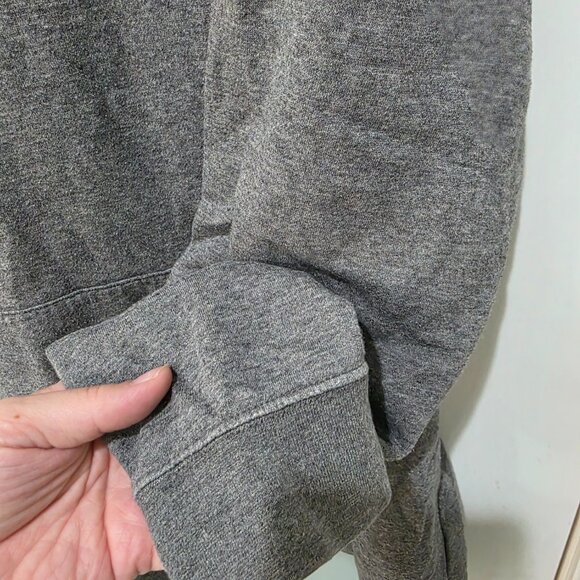 Nike Gray Cowl Neck Hoodie 2X – Cozy Pullover Sweatshirt with Kangaroo Pocket - Picture 7 of 10